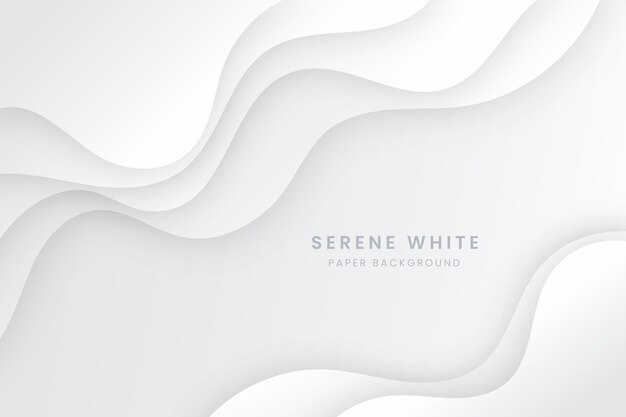 紙のスタイルの白い波状の背景
