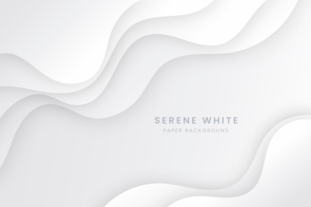 Paper style white wavy background