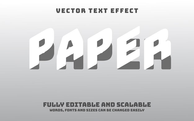 Paper Text Effect Editable