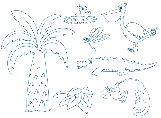 Free vector a paper with a doodle design of creature