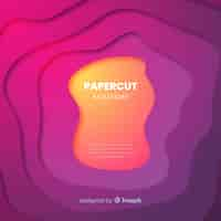 Бесплатное векторное изображение papercut backgound