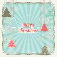 Free vector papercut merry christmas background