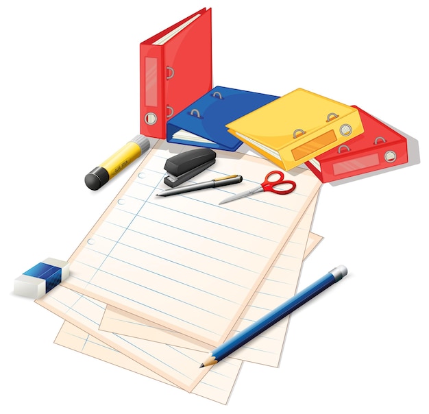 Papers and other office supplies