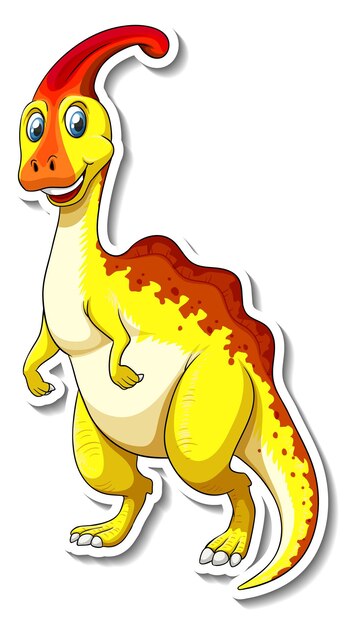Паразауролоф динозавр мультипликационный персонаж стикер