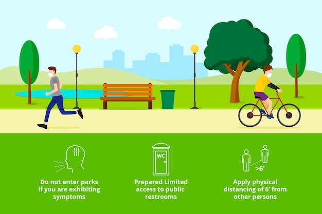 Park preventive measures illustration