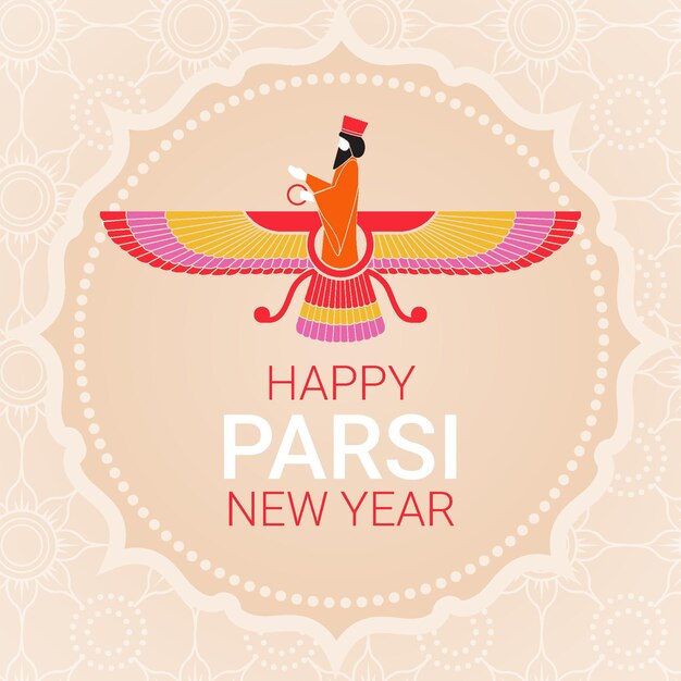 Parsi new year illustration