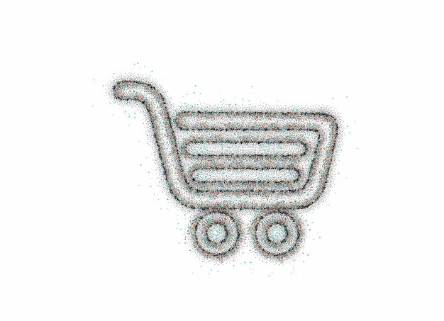 Particle shopping cart item - buy buttons shopping basket design