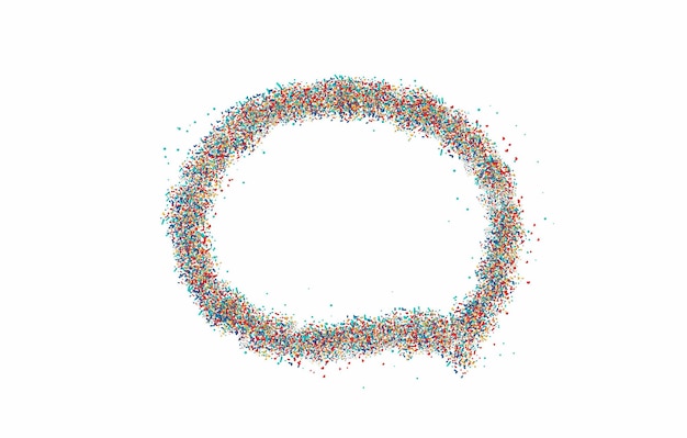 Элемент дизайна вектора иллюстрации пузыря речи частицы.