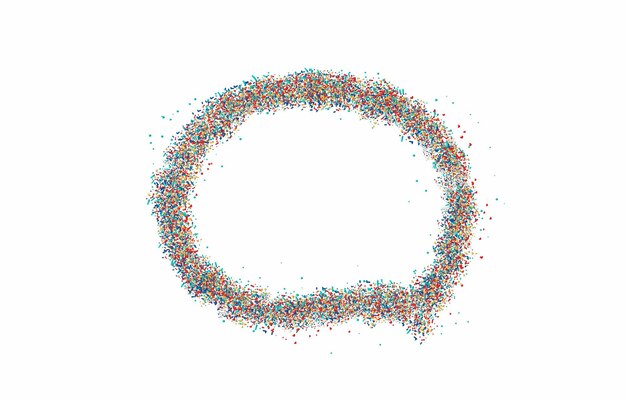 Элемент дизайна вектора иллюстрации пузыря речи частицы.
