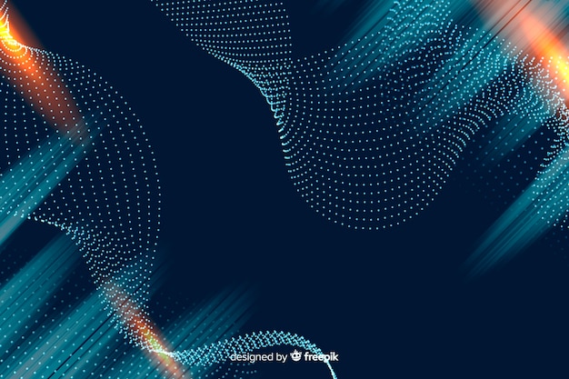 Particles background in gradient