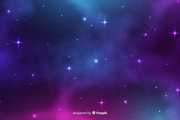 Particles galaxy background