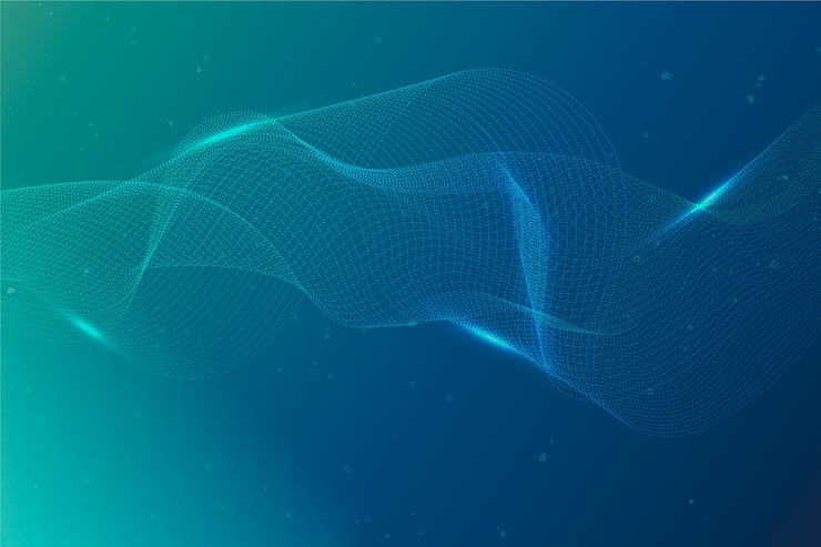 Free Vector particles gradient background