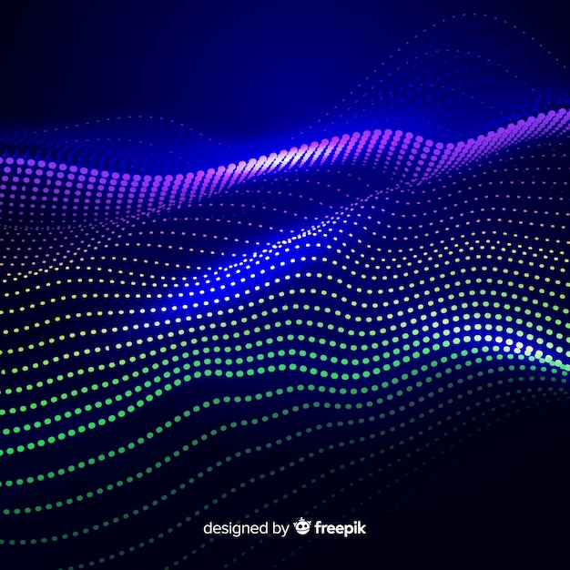 Particles sound wave background