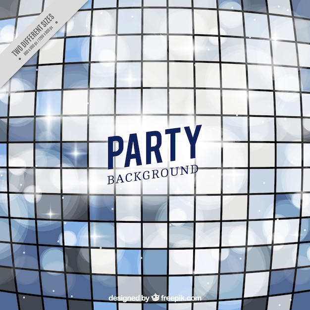 Free vector party background with bright squares