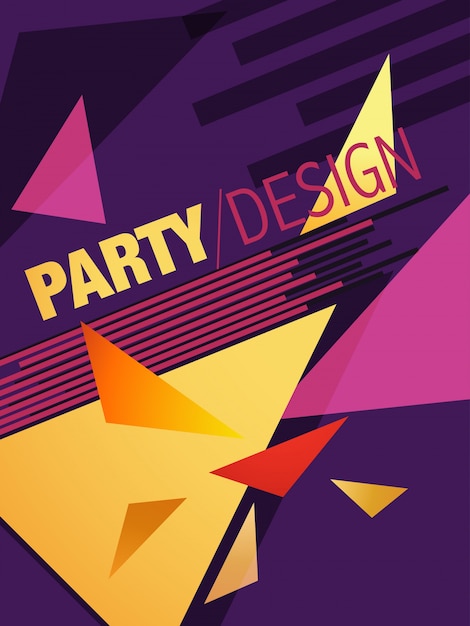 Party brochure template