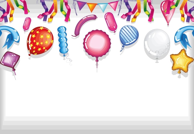 Balloon border clipart Vectors & Illustrations for Free Download