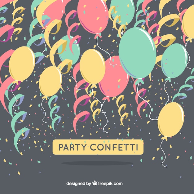 Party confetti background