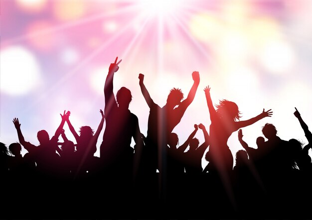 Party crowd background