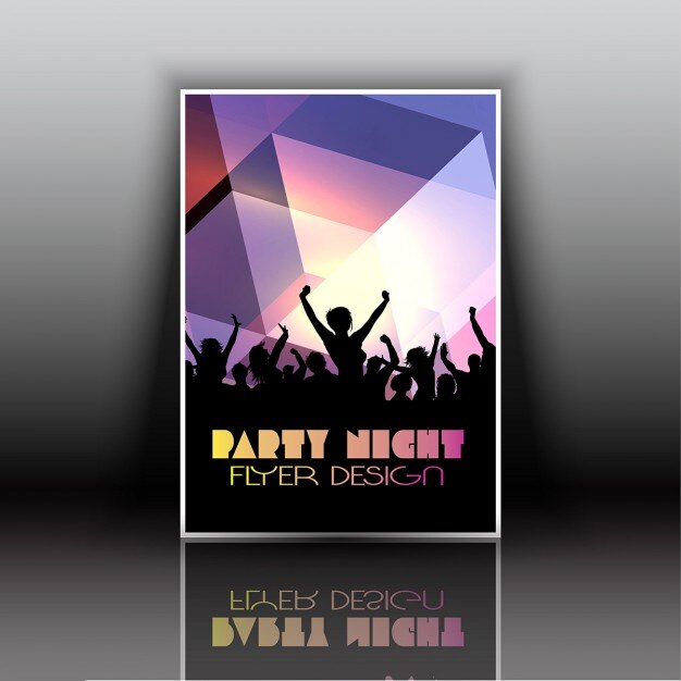 Free vector party flyer design