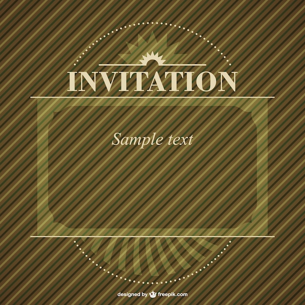 Party invitation retro design