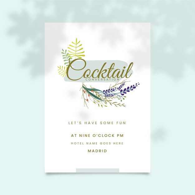 Party invitation template