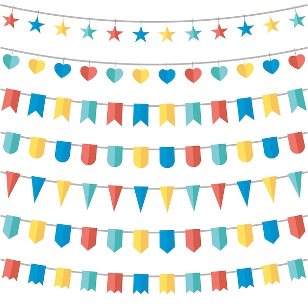 Download Free Pack Of Hand Drawn Birthday Garlands Free Vector Use our free logo maker to create a logo and build your brand. Put your logo on business cards, promotional products, or your website for brand visibility.