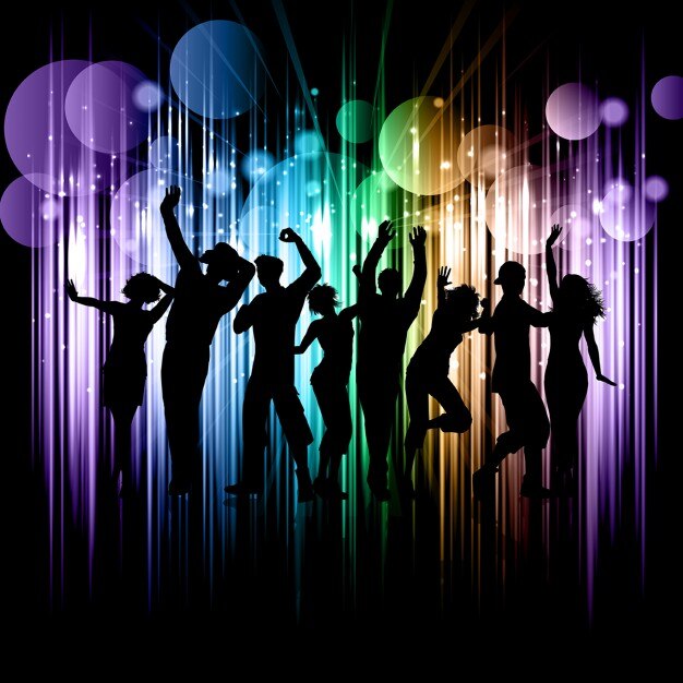 Free Vector party people background