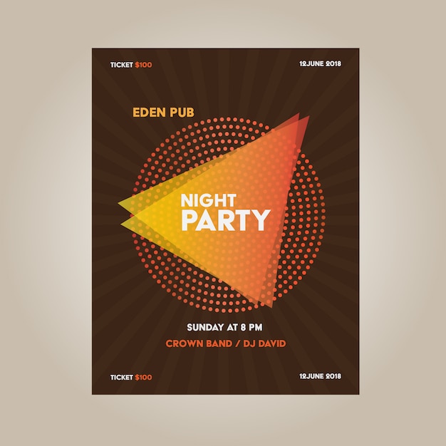 Party poster design