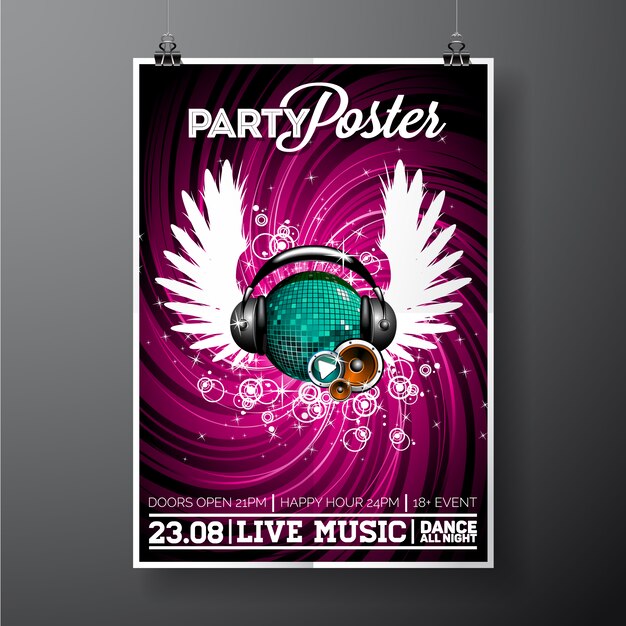 Party poster template