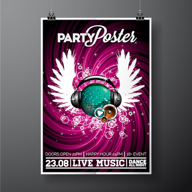 Party poster template