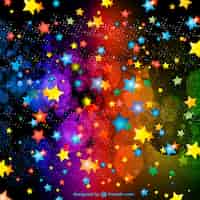 Free vector party stars decorations background