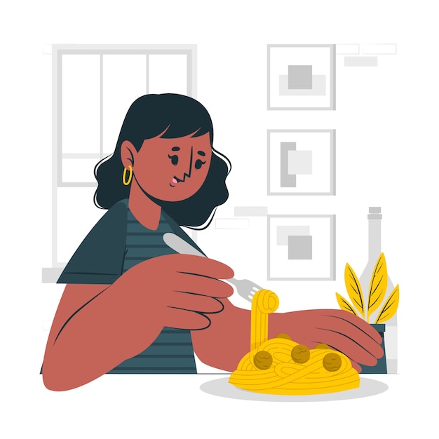 Pasta concept illustration