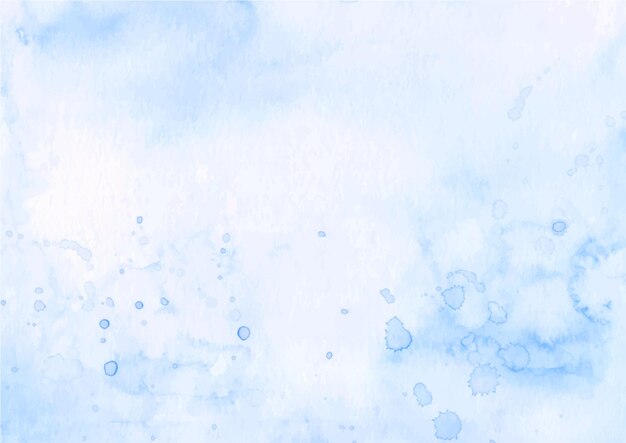 Пастельный синий абстрактный текстурный фон с акварелью