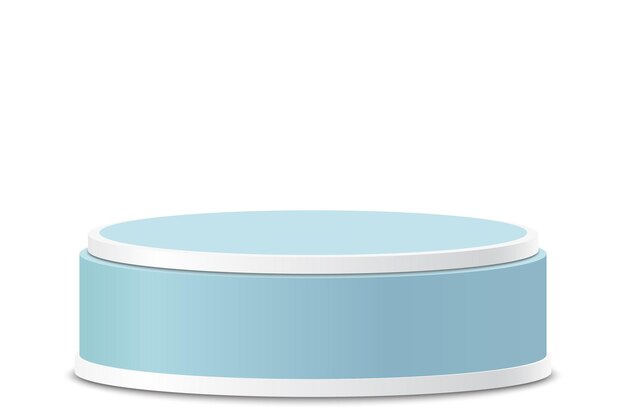 pastel blue podium product presentation