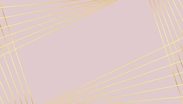 Pastel color background with golden lines design