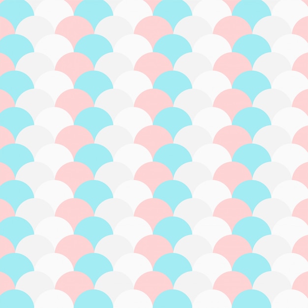 Pastel color repeated circle pattern