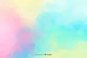 Free vector pastel color watercolor stain background