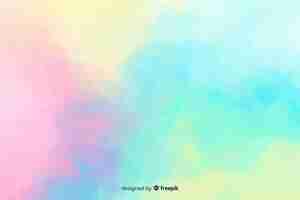 Free vector pastel color watercolor stain background