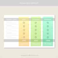 Free vector pastel colors price template