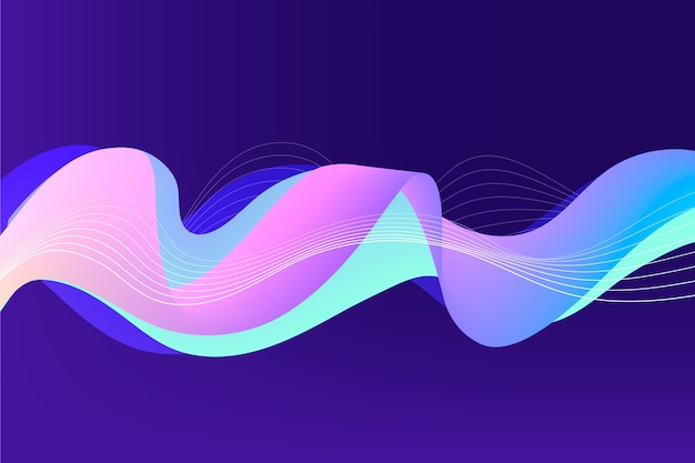 Pastel-coloured distribution wavy lines background