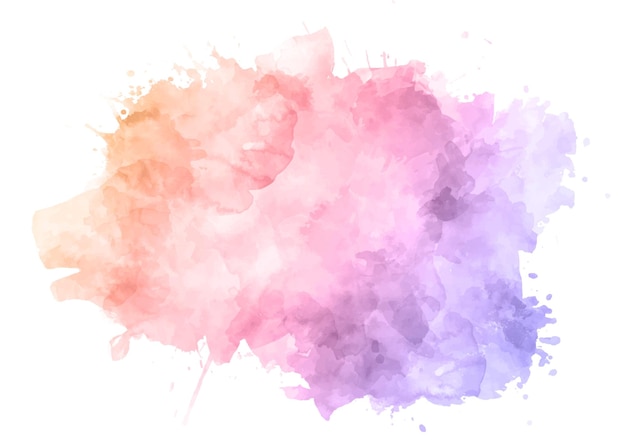 Pastel coloured watercolour splatter design