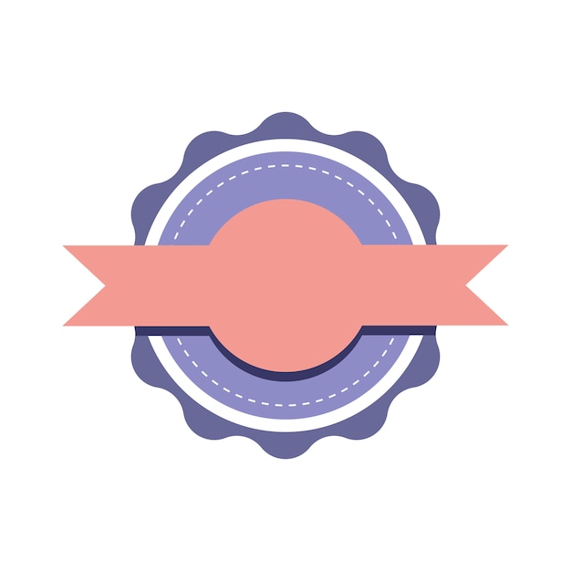 Free vector pastel emblem badge design vector