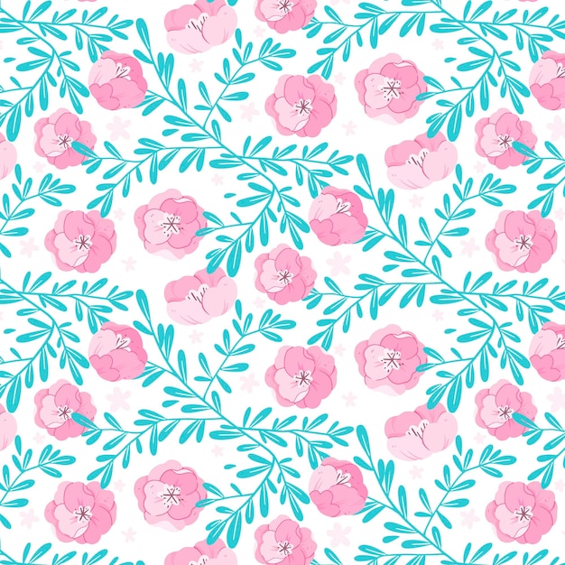 Pastel floral pattern