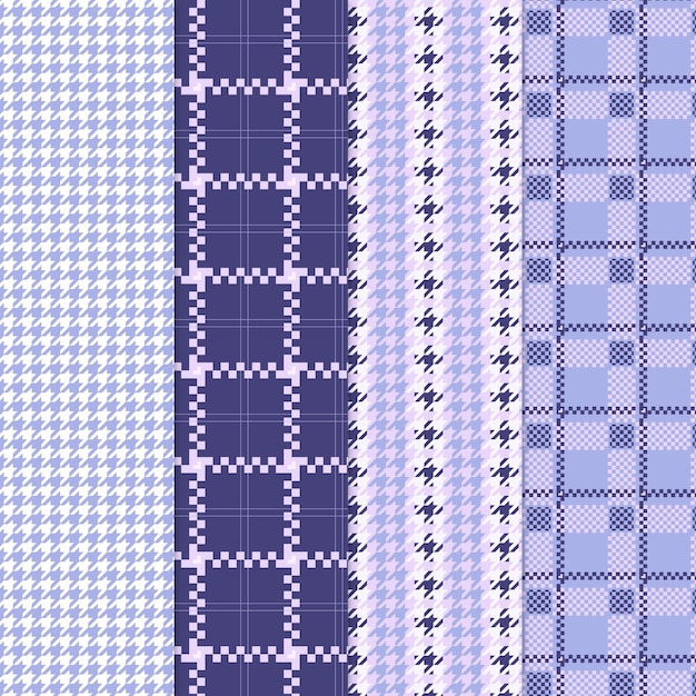 Pastel gingham pattern collection