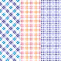 pastel gingham pattern collection