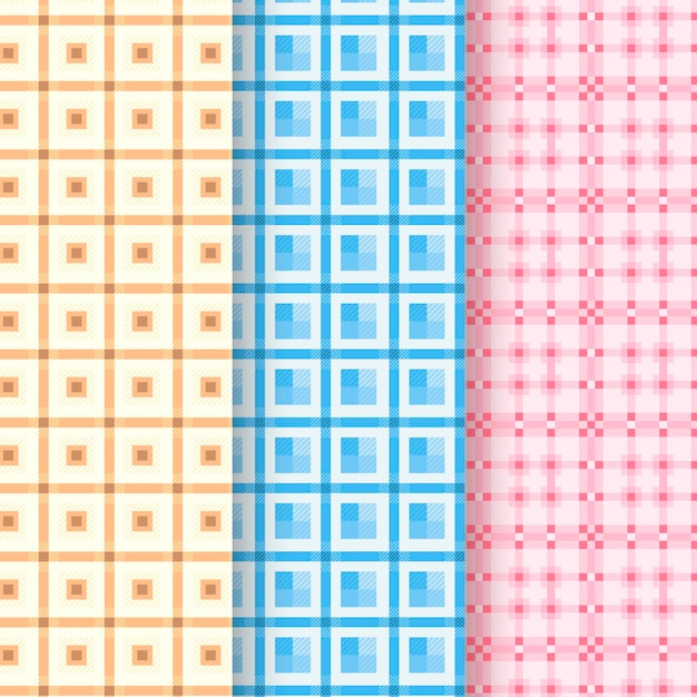 Pastel Gingham Pattern Collection