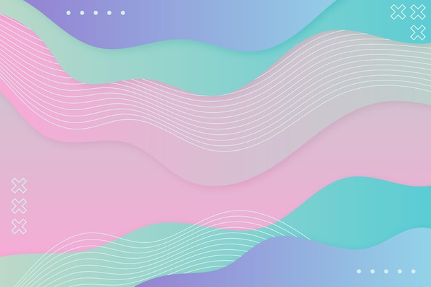 Pastel gradient wavy background