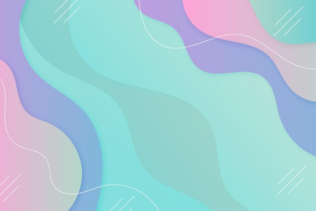 Pastel gradient wavy background