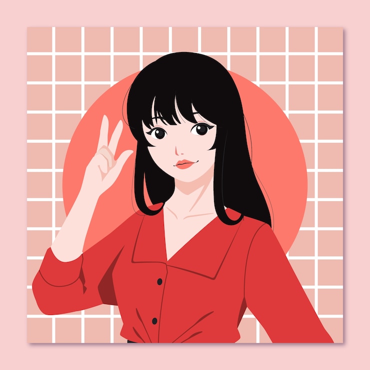 無料Vector ソーシャルメディア用のパステル手描きプロフィール画像