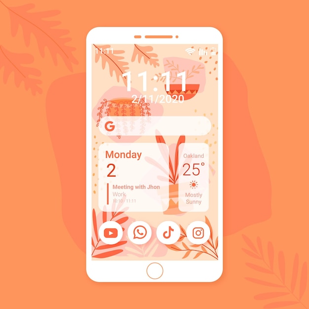 Pastel home screen